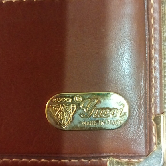 Gucci authentic vintage hinged women's long black leather wallet #030 … - Picture 8 of 17